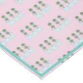 Roze blauwe boveniary Turquoise Bird Birds Tafelkleed (Gekanteld)