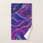 Roze blauwe galaxy Nebula Agate Glitter Glam #1  Bad Handdoek (Handdoek)