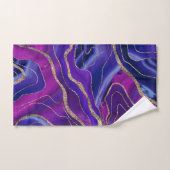 Roze blauwe galaxy Nebula Agate Glitter Glam #1  Bad Handdoek (Handdoek)