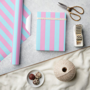 Roze Blauwe Geslacht Reveal Feest Cadeau Cadeaupapier