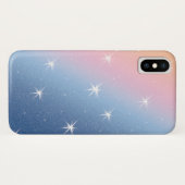 Roze blauwe gradiënt Glitter Case-Mate iPhone Case (Achterkant (horizontaal))