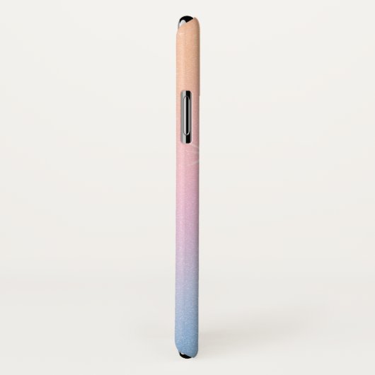 Roze blauwe gradiënt Glitter Case-Mate iPhone Case (Achterkant / rechts)