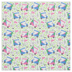 Roze Blauwe Groene Golf Preppy Stof
