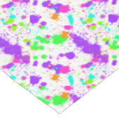 Roze blauwe groene turquoise Verf Splatter Tafelkleed (Gekanteld)