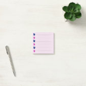 Roze & Blauwe Hart Post-it Notities Post-it® Notes (Kantoor)