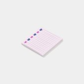 Roze & Blauwe Hart Post-it Notities Post-it® Notes (Schuin)