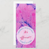 Roze blauwe Kaarten (Voorkant / Achterkant)