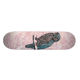  roze blauwe klauwhuif skateboard