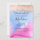 Roze blauwe kleurstof kaart (Voorkant)