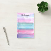 Roze blauwe Paarse checkbox met Waterverf aflevere Post-it® Notes (Kantoor)