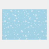 Roze blauwe Paarse snowflakes kerstFeestdagen Inpakpapier Vel (Voorkant 2)