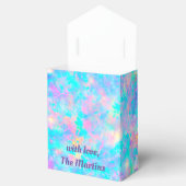 roze blauwe paarse steen bedankdoosjes (Geopend)