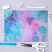 roze blauwe Paarse Waterverf kunst Tissuepapier (Craft)