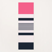 Roze blauwe pastbanden yogamat (Voorkant)