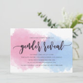 Roze & Blauwe Strijd Genderonderzoek Uitnodiging (Staand voorkant)