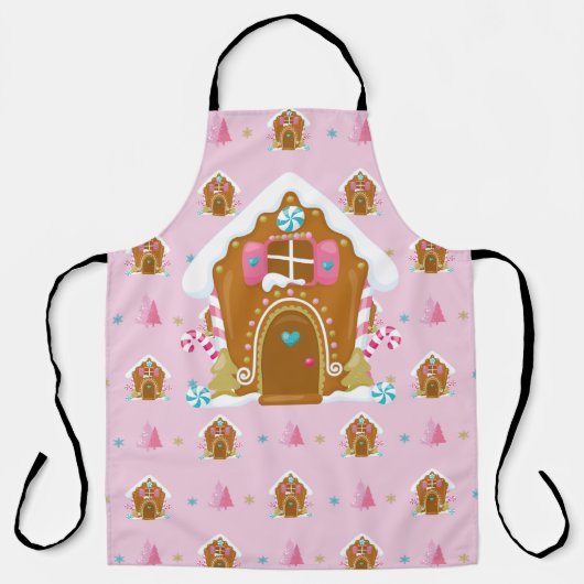 ROZE & BLAUWE VAKANTIE GINGERBREAD HUIZEN SCHORT (Voorkant)