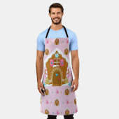 ROZE & BLAUWE VAKANTIE GINGERBREAD HUIZEN SCHORT (Gedragen)