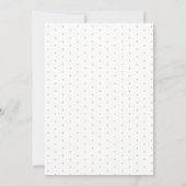 Roze & Blauwe Waterverf Gouden Script Geslacht ont Kaart (Achterkant)