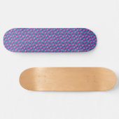 Roze blauwe zeemeermin skateboard (Horizontaal)