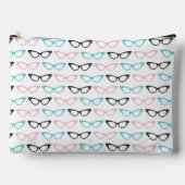 ROZE BLAUWE ZWARTE KATTEN OOGBRIL ETUI (Voorkant)