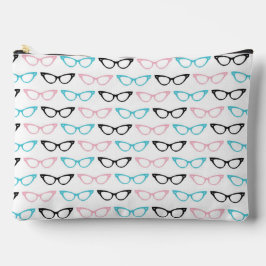 ROZE BLAUWE ZWARTE KATTEN OOGBRIL ETUI