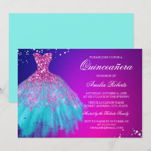 Roze Blauwgroen opening van de opening voor Quince Kaart