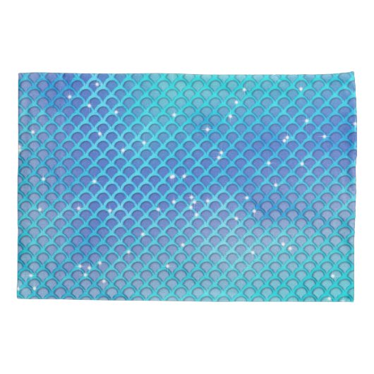 Roze Blauwgroen Zee Ocean Shells Mermaid Monogram  Kussensloop (Achterkant)