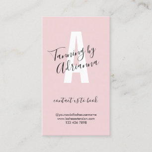 Roze Bleek looien Aftercare Simple Visitekaartje