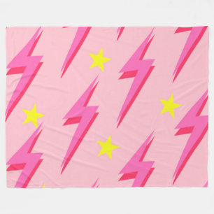 Roze Bliksemdekbed voor Knus Gemak Fleece Deken