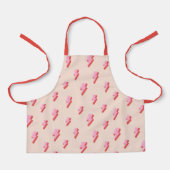 Roze bliksemschicht patroon schort (Voorkant)