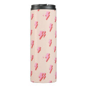 Roze bliksemschicht patroon thermosbeker (Achterkant)