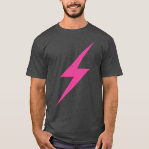 roze bliksemschicht van het feminisme t-shirt