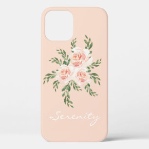 Roze blindheid Romantische Waterverf Typografie iPhone 12 Pro Hoesje