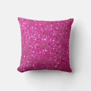 Roze bling, glanzend en mousserend kussen