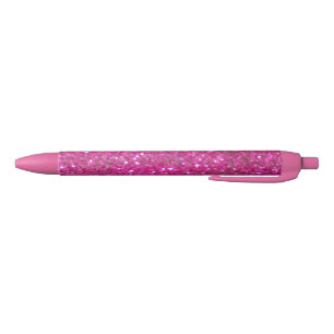 Roze Bling, glanzend en sprankelend Zwarte Inkt Pen