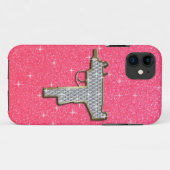 Roze Bling Uzi Pistool Case-Mate iPhone Case (Achterkant (horizontaal))