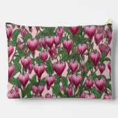 Roze bloedend hartbloempatroon etui (Achterkant)