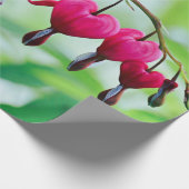 Roze bloeding Hartbloeding Bloem Elegant Cadeaupapier (Hoek)