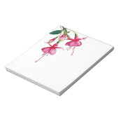 Roze bloeding Hartbloemen bladeren Notitieblok (Gedraaid)