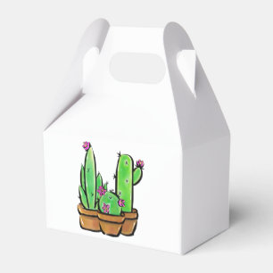 Roze bloeiende Cactus cactussen vetplanten Bedankdoosjes
