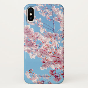 Roze bloeiende Japanse torenbloesems iPhone X Hoesje