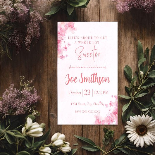 Roze Bloeiende Kersenbloesem Kaart