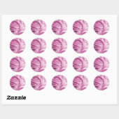 Roze bloeiende Sticker (Vel)