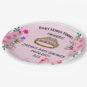 ROZE BLOEM BABY SHOWER PAPIER BORDEN PAPIEREN BORDJE (Gekanteld)