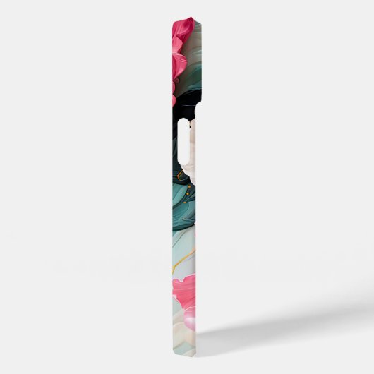 Roze bloem bloeit en bladeren Case-Mate iPhone case (Achterkant / Rechts)
