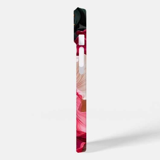 Roze bloem bloeit en bladeren Case-Mate iPhone case (Achterkant / Links)