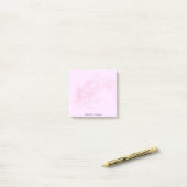 Roze Bloem Bloem gradiënt Gepersonaliseerde naam Post-it® Notes (Op bureau)