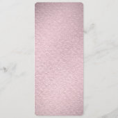 Roze Bloem Bloemstuk Menu (Achterkant)