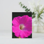 roze bloem briefkaart (Staand voorkant)