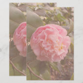 Roze Bloem Briefpapier (Voorkant / Achterkant)
